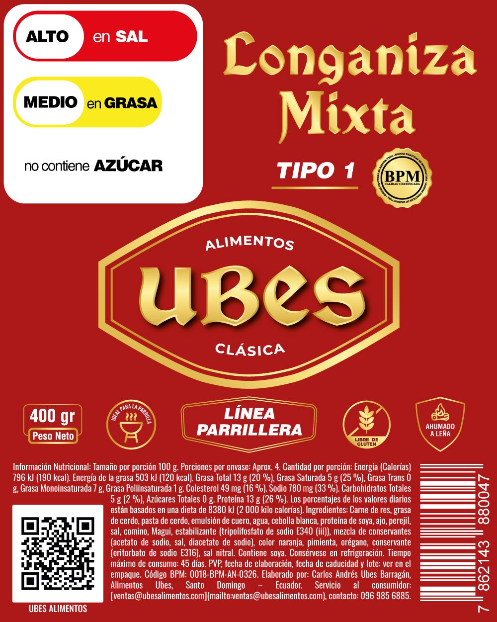 Longaniza Mixta Clásica